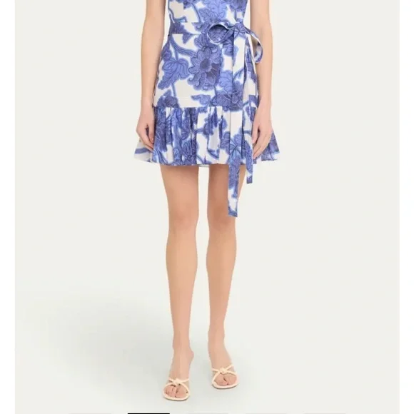 cream floral mini dress Cream & Pink Floral Dress - Puff Sleeve Dress